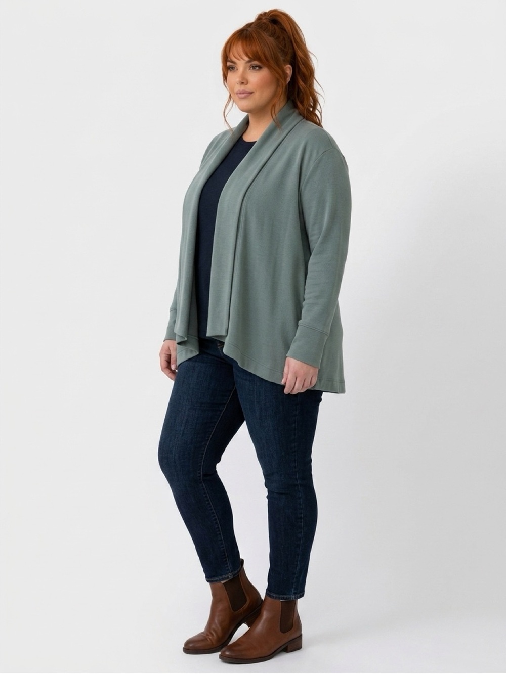 Old Navy Sage Green Open Front Cardigan